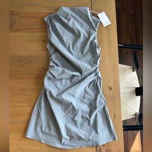 Emory Park Asymmetrical Gray Dress